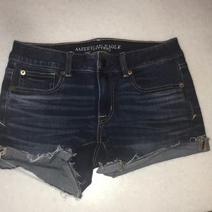American Eagle dark denim shorts, never worn